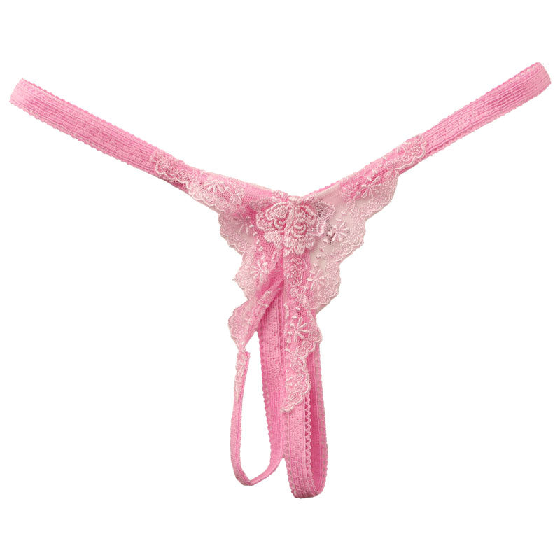 La-Pomme Tulle Lace Pico Rubber Crotch Wrench G-String 319205