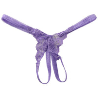 La-Pomme Tulle Lace Pico Rubber Crotch Wrench G-String 319205