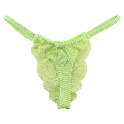 La-Pomme SSS fabric lace half back shorts 319209