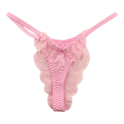 La-Pomme SSS fabric lace half back shorts 319209