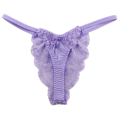 La-Pomme SSS fabric lace half back shorts 319209