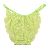 La-Pomme stretch lace all lace design half back shorts 320096