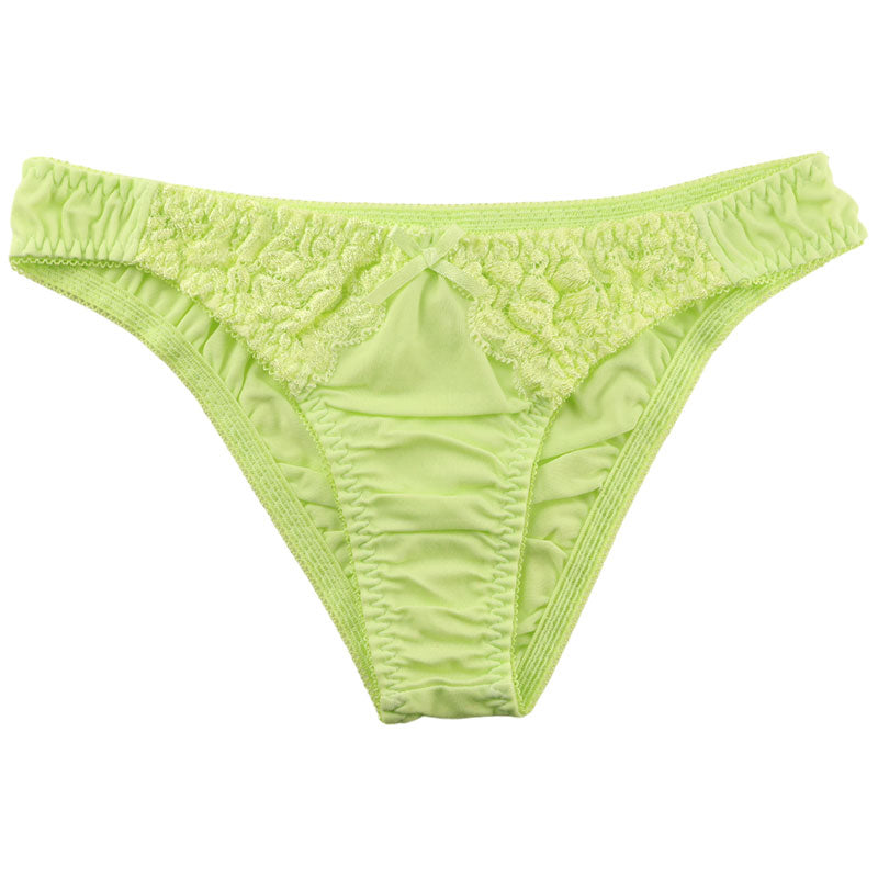 【OUTLET】ラ・ポーム SSS生地 レース フルバックショーツ 321122