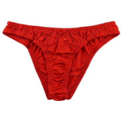 【OUTLET】ラ・ポーム SSS生地 レース フルバックショーツ 321122