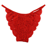 La-Pomme Stretch Lace Open Crotch Halfback Shorts 321126