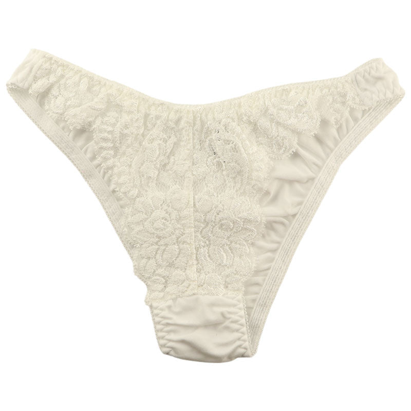 【OUTLET】ラ・ポーム SSS生地 レース フルバックショーツ 322036