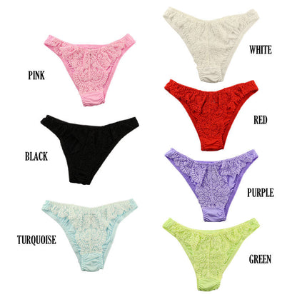 【OUTLET】ラ・ポーム SSS生地 レース フルバックショーツ 322036