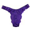 La-Pomme Felica fabric lace T-back shorts 322042