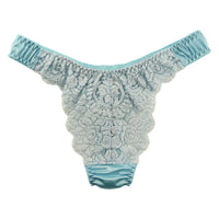 La-Pomme Felica fabric lace T-back shorts 322042