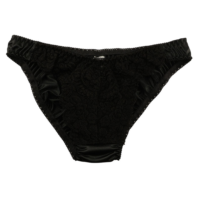 La-Pomme Felica Fabric Lace Fullback Shorts 322043