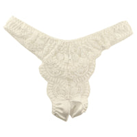 La Paume Felica fabric open crotch T-back shorts 322044