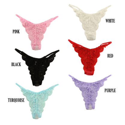La-Pomme 20 Half Fabric Lace T-back Shorts 322046
