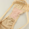 La-Pomme Felica fabric tulle lace 2 loops on the sides elastic half back shorts 421092