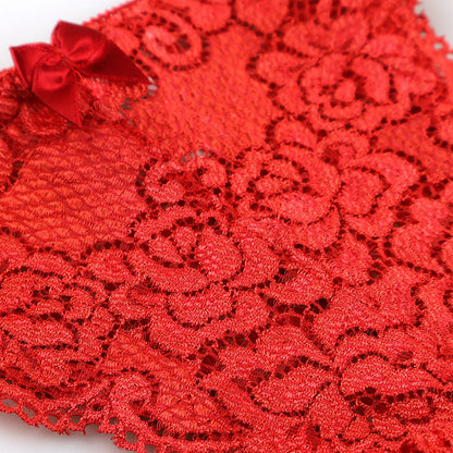 【OUTLET】ラ・ポーム ストレッチレース オープンクロッチ ハーフバックショーツ 421093