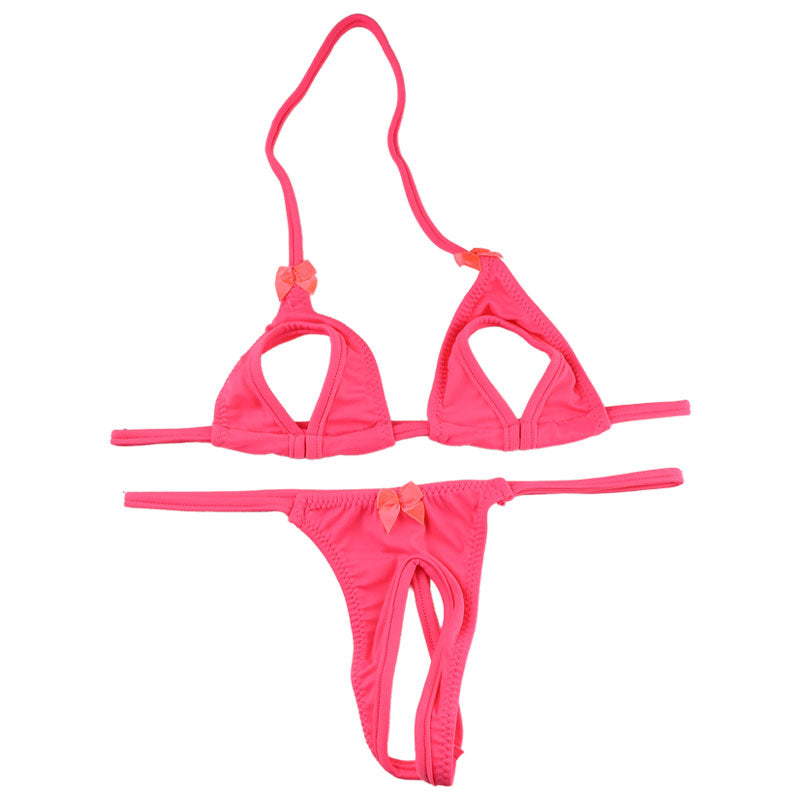 La Paume E6000 Fabric Open Micro Bikini Set 52612