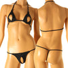 La-Pomme E6000 Fabric Open Micro Bikini Set 52612