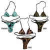 La Paume SLKS fabric camouflage pattern micro bikini set 540006