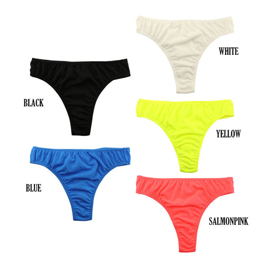 Unisex gauze-like nylon woolly stretch fabric T-back shorts 618129