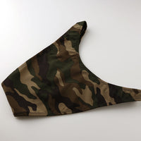 [OUTLET] Men's camouflage print half-back bikini, made in Japan, no seam, 619145