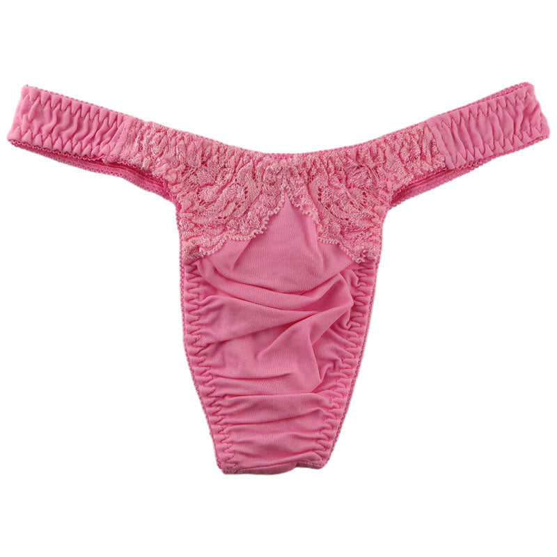 Unisex SSS fabric lace design T-back shorts 620051