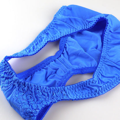 【OUTLET】ユニセックス SSS生地 レースデザイン フルバックショーツ 620052