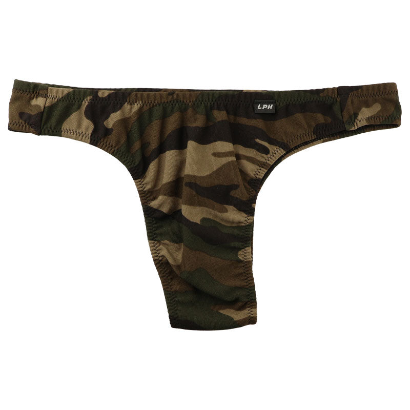 Men's APS Fabric Camouflage Print T-Back Bikini 620056