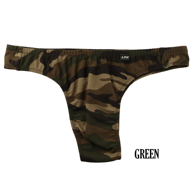 Men's APS Fabric Camouflage Print T-Back Bikini 620056
