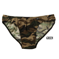 [OUTLET] Men's camouflage print full-back bikini, made in Japan, no seam, 620057