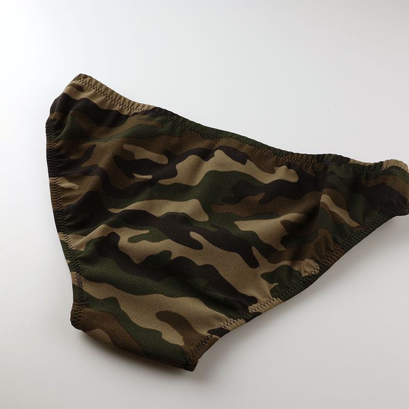 [OUTLET] Men's camouflage print full-back bikini, made in Japan, no seam, 620057