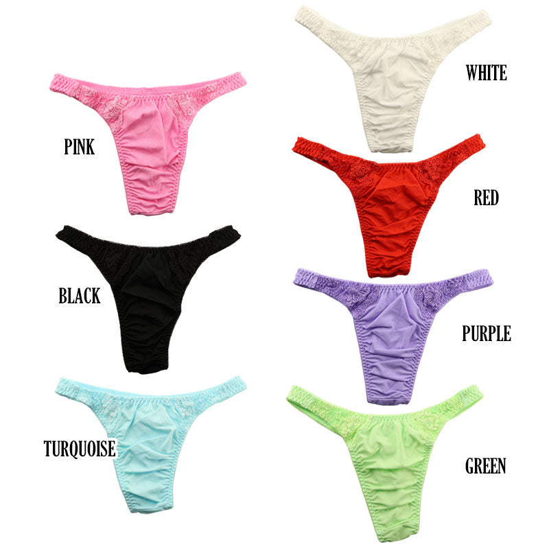 【OUTLET】ユニセックス SSS生地 レース Tバックショーツ 621049
