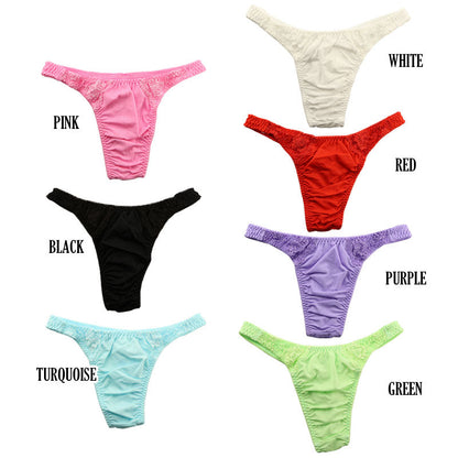 【OUTLET】ユニセックス SSS生地 レース Tバックショーツ 621049