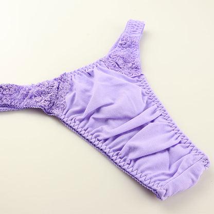 【OUTLET】ユニセックス SSS生地 レース Tバックショーツ 621049
