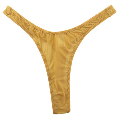 【OUTLET】ユニセックス GUS生地 光沢 1枚仕立て ハギ無し ハイレグ Tバックショーツ 621055