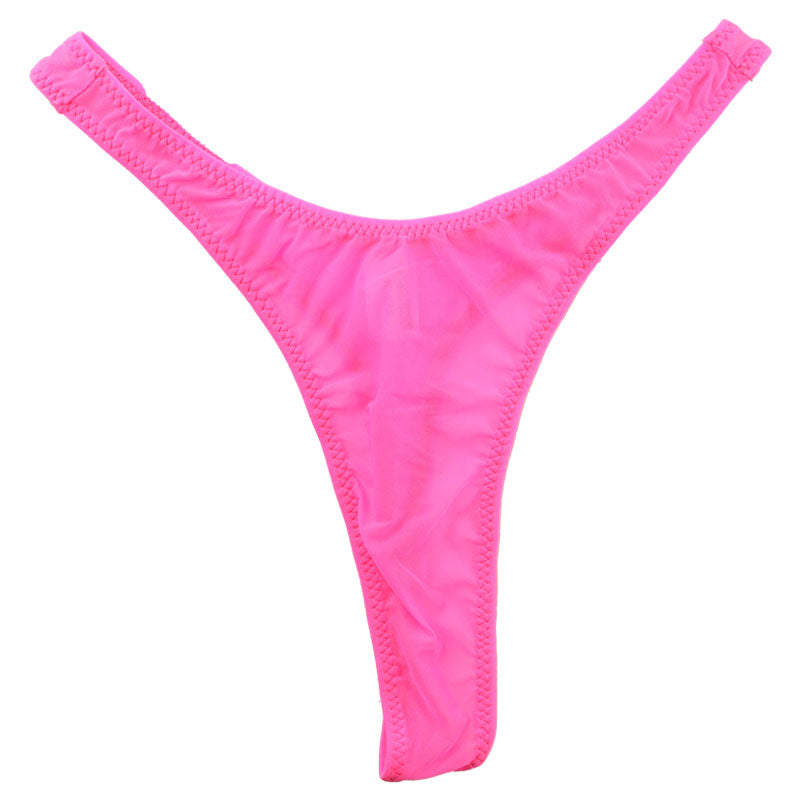 【OUTLET】ユニセックス GUS生地 光沢 1枚仕立て ハギ無し ハイレグ Tバックショーツ 621055
