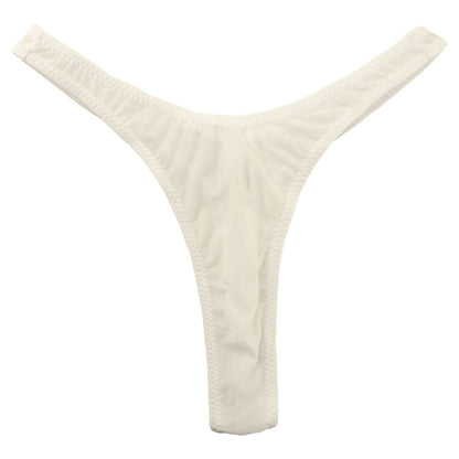 【OUTLET】ユニセックス GUS生地 光沢 1枚仕立て ハギ無し ハイレグ Tバックショーツ 621055