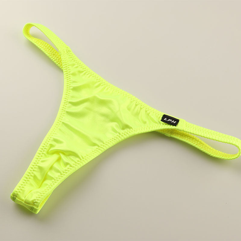 Men's Super WET Fabric Tight Pattern T-Back Bikini 622023