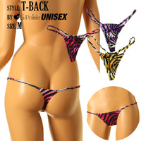 Unisex SLKS fabric zebra print thong shorts 721047