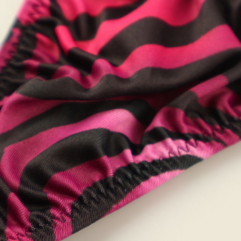 Unisex SLKS fabric zebra print thong shorts 721047