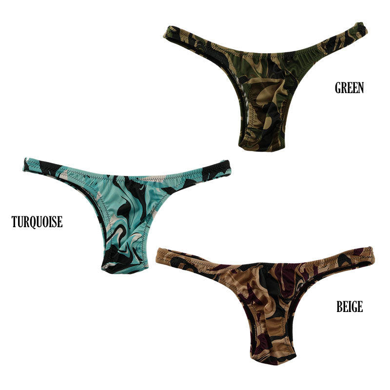 Unisex SLKS Fabric Camouflage Print Rio Back Bikini 723021