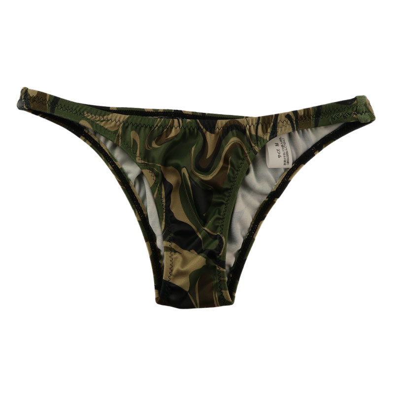 Unisex SLKS Fabric Camouflage Print Half Back Bikini 723023