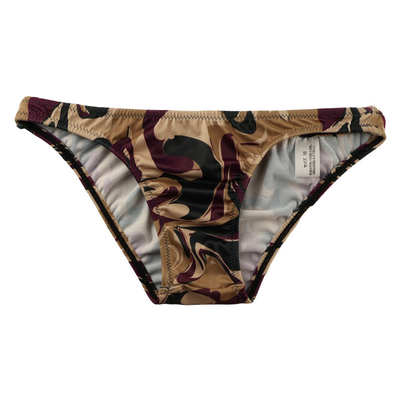 Unisex camouflage print SLKS half back shorts with silky feel 723024