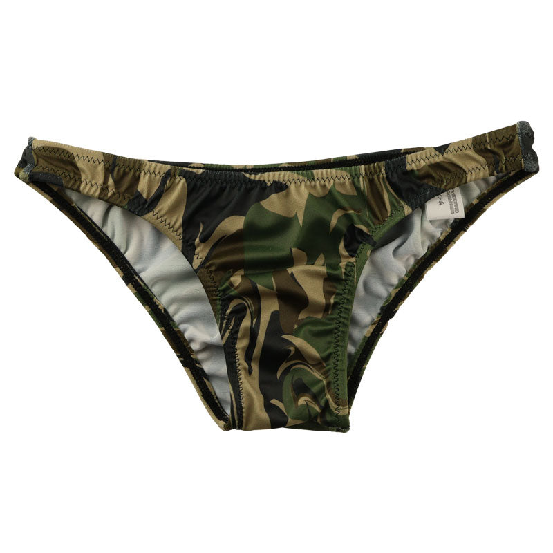 Unisex camouflage print SLKS half back shorts with silky feel 723024