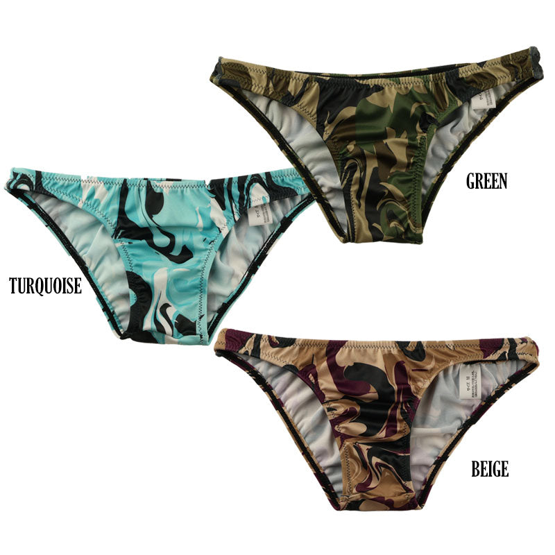 Unisex camouflage print SLKS half back shorts with silky feel 723024