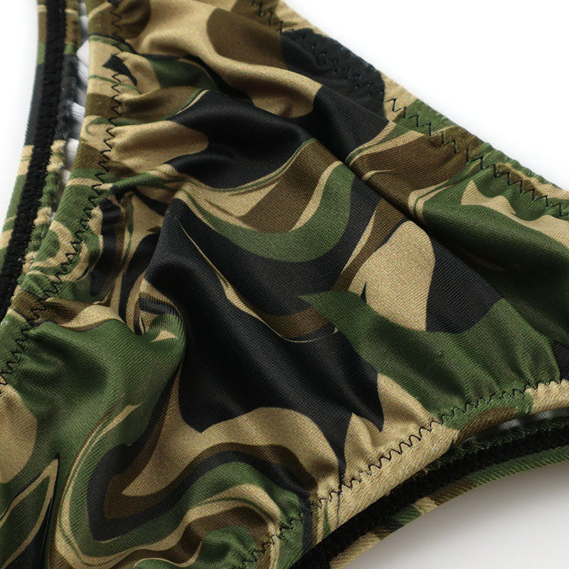 Unisex camouflage print SLKS Rio back shorts with silky feel 723025