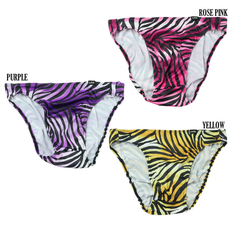 Men's SLKS Animal Print Shiny Full Back Bikini 726004
