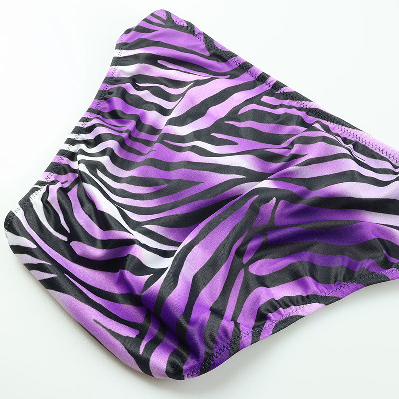 Men's SLKS Animal Print Shiny Full Back Bikini 726004