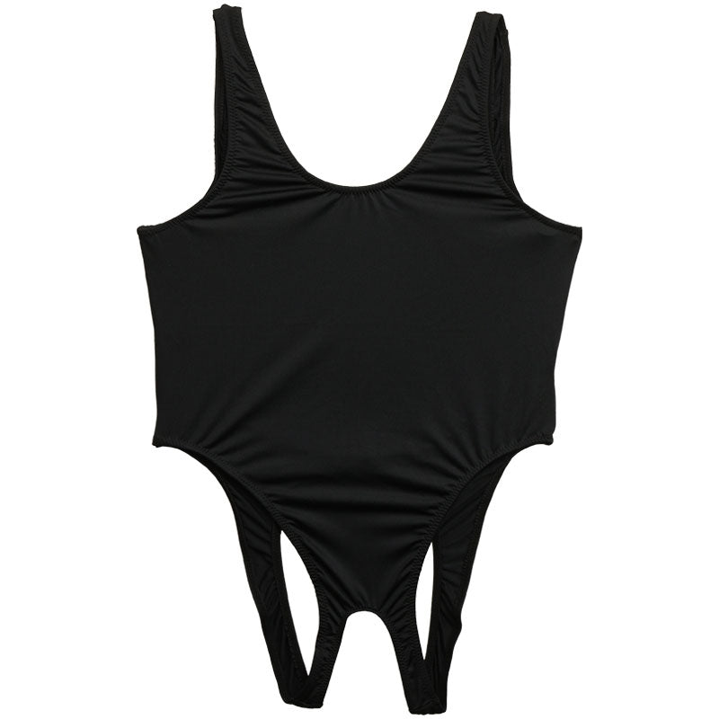 La Paume T2S fabric crotch opening O-back leotard 93969