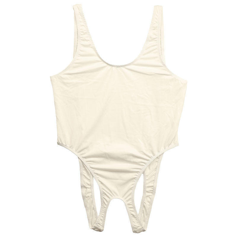 La-Pomme T2S fabric crotch opening O-back leotard 93969