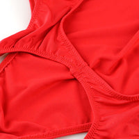 La Paume T2S fabric crotch opening O-back leotard 93969