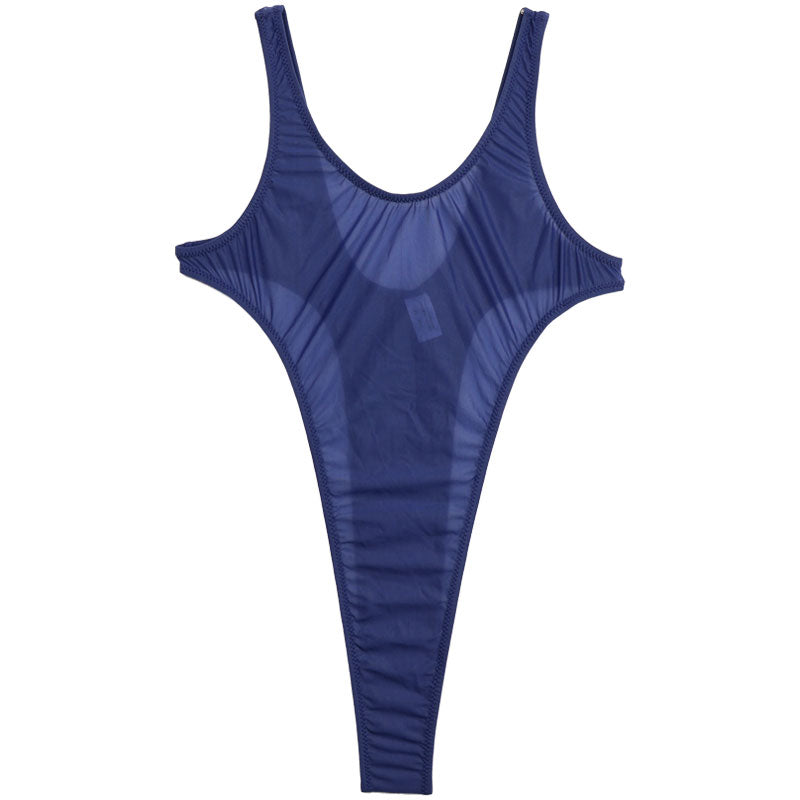 La-Pomme GUS fabric super high leg leotard 94357